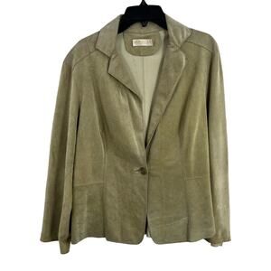 Hartly‎ 100% Suede Jacket Blazer Office Evening Size Small (estimated)